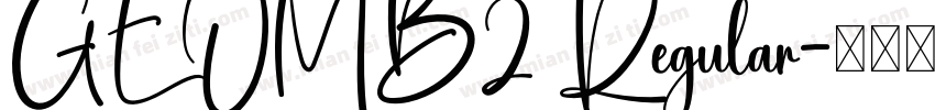 GEOMB2 Regular字体转换